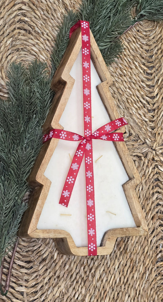 Wooden Tree Candle