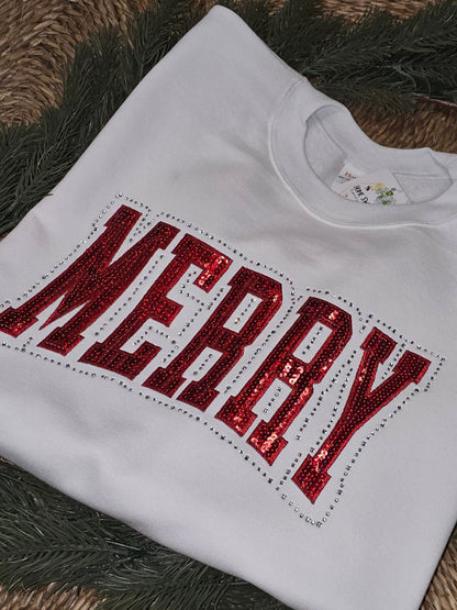 Spangle & Sequin MERRY Crew
