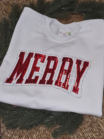 Spangle & Sequin MERRY Crew