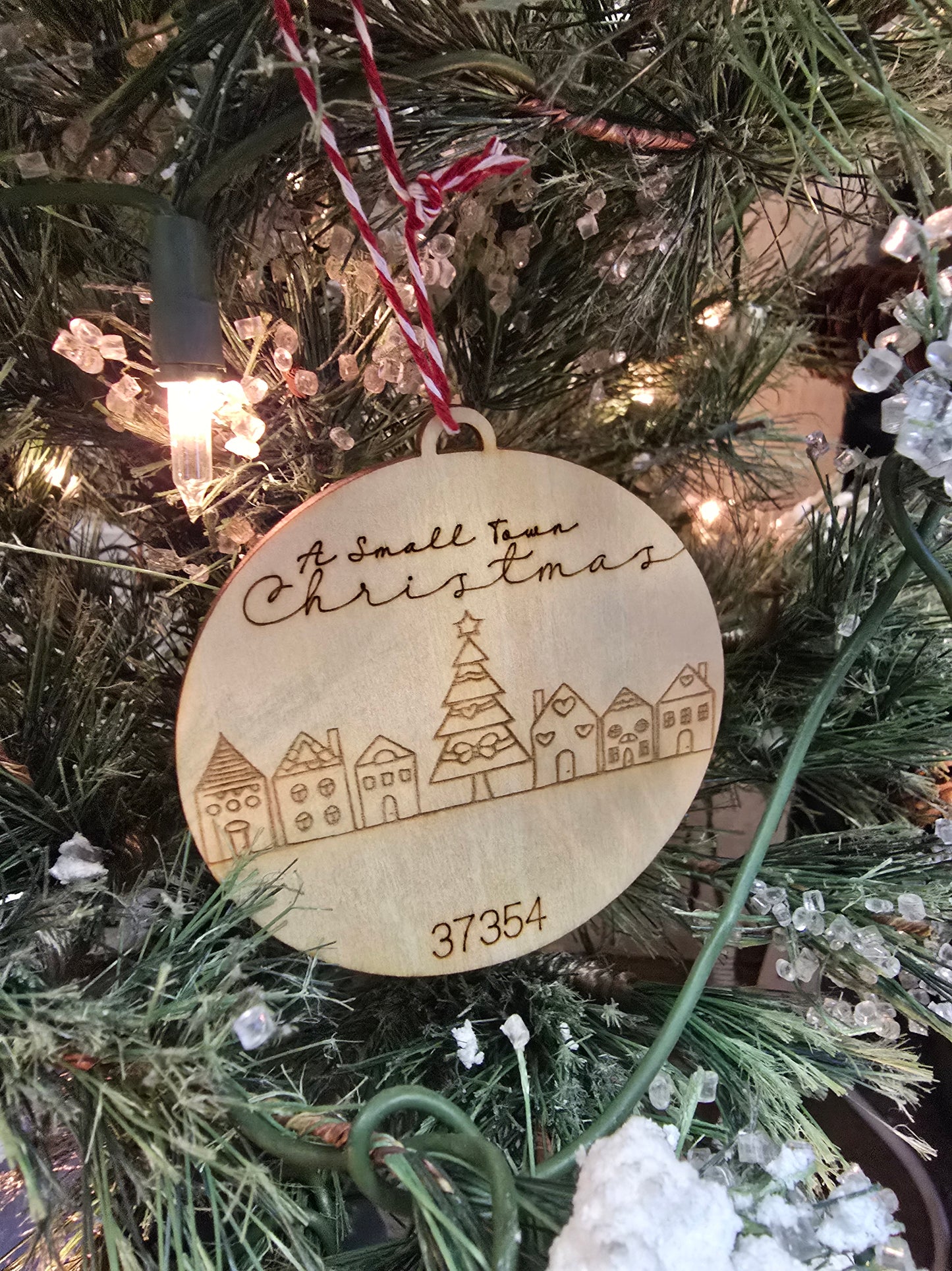 Small Town Christmas(37354) Wooden Ornament