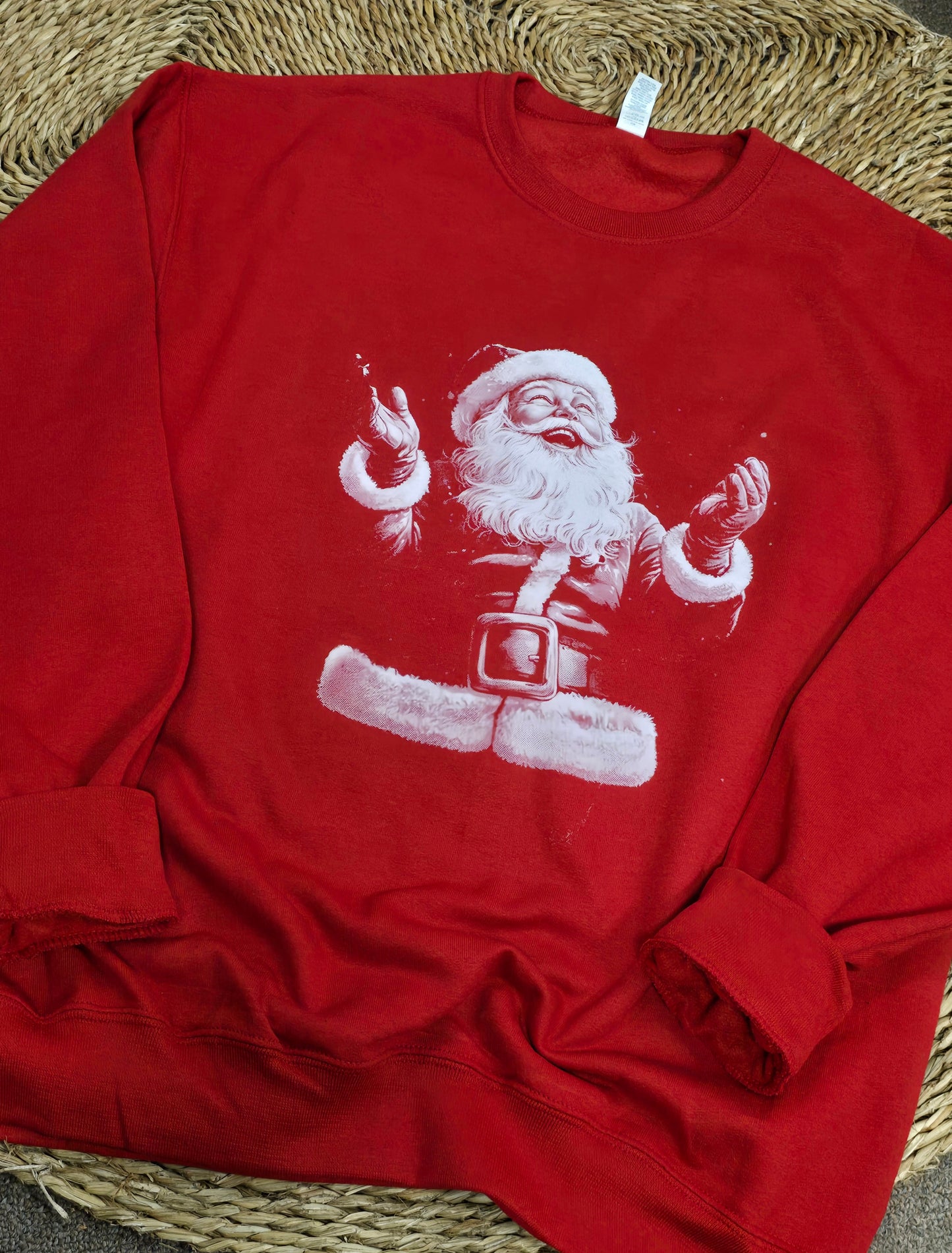 White Santa Crewneck Sweatshirt