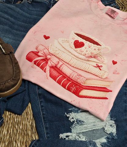 Pink Pages & Pour Overs Tee (WHOLESALE) TAT 3-5 BD