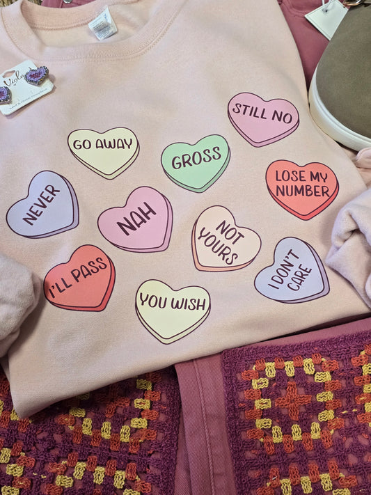 Anti-Valentine's Day Conversation Heart Crew(PREORDER)