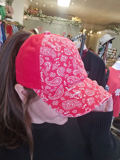 CC.Beanie Paisley CrissCross Pony Cap