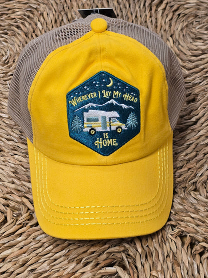 CC.Beanie Whereever I lay My Head High Ponytail Hat