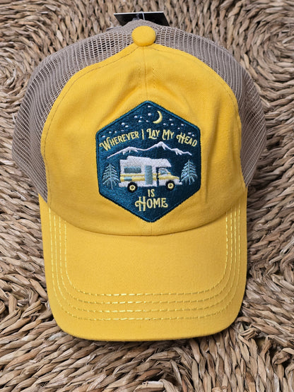 CC.Beanie Whereever I lay My Head High Ponytail Hat