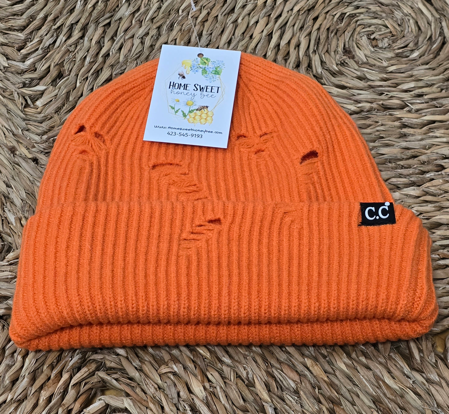 Distressed C.C. Beanie
