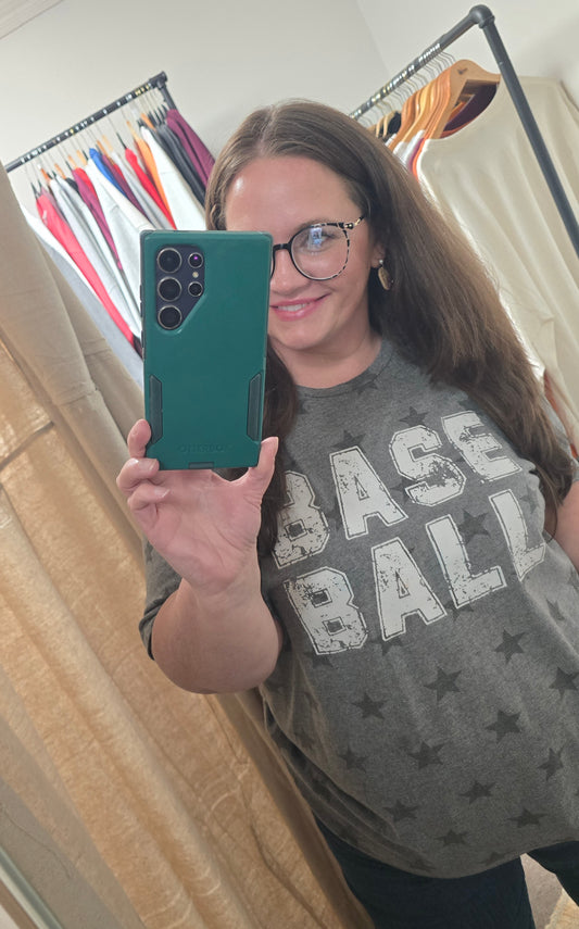 Star Distressed Baseball Tee