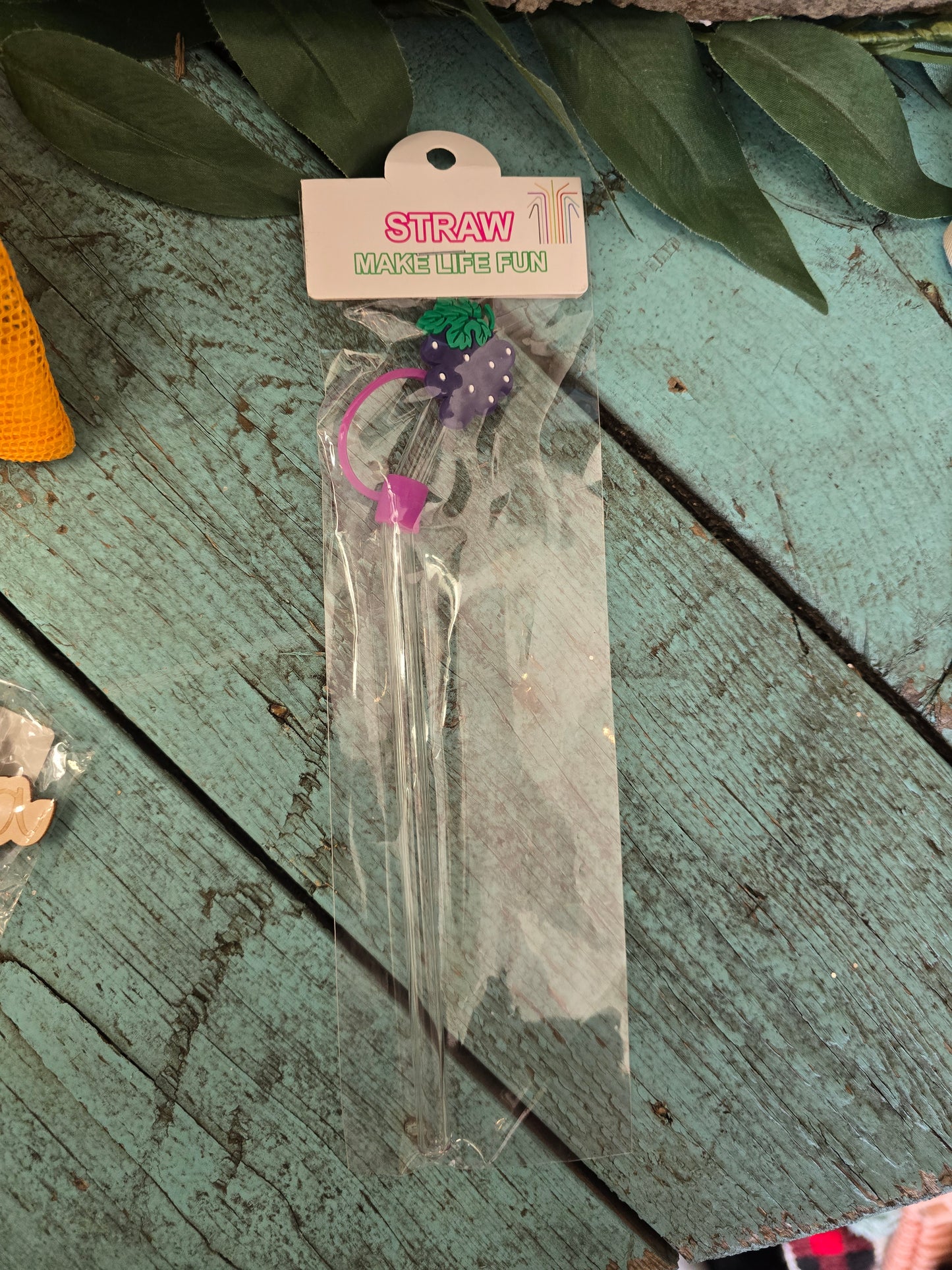 Glass Tumbler Straw and Topper
