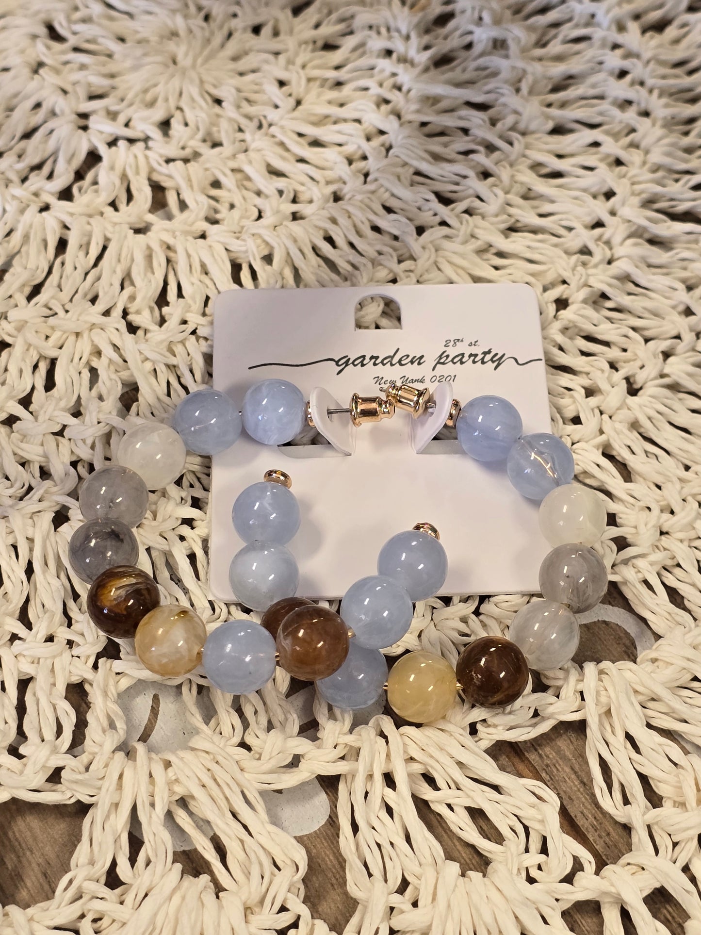 Beaded Hoop Earrings