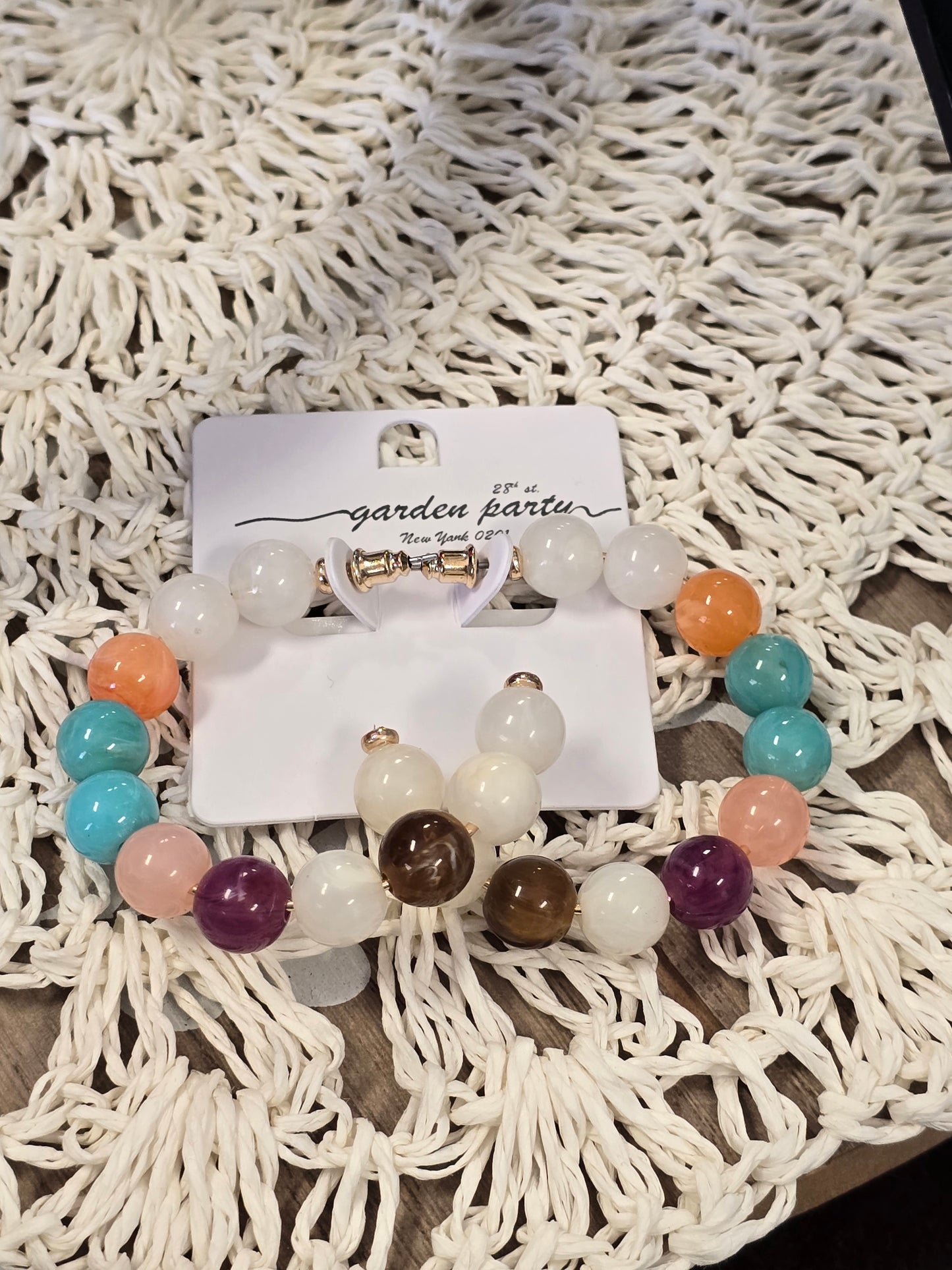 Beaded Hoop Earrings