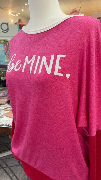 Pink & Red "Be Mine" Script