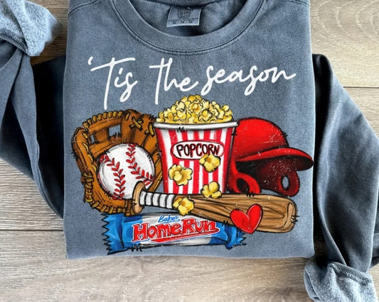 'Tis the Season Baseball Tee/Crew PREORDER