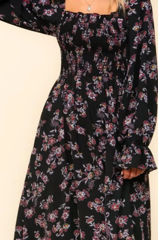 Babydoll Boho Floral Dress