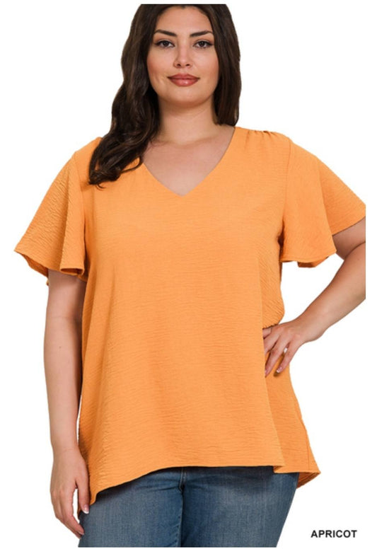 Flutter Sleeve Top