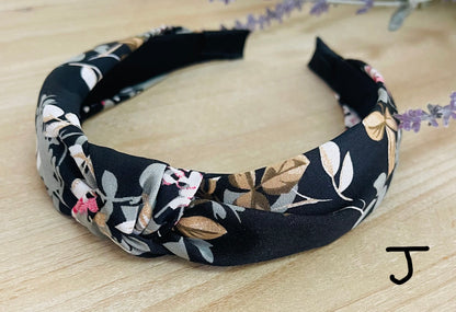 Spring Floral Knotted Headbands