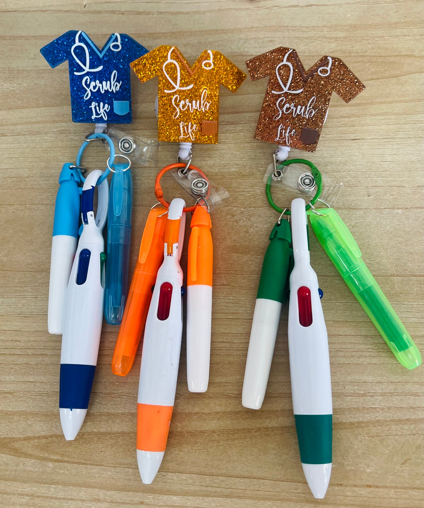 Scrub Badge Reel Marker Set