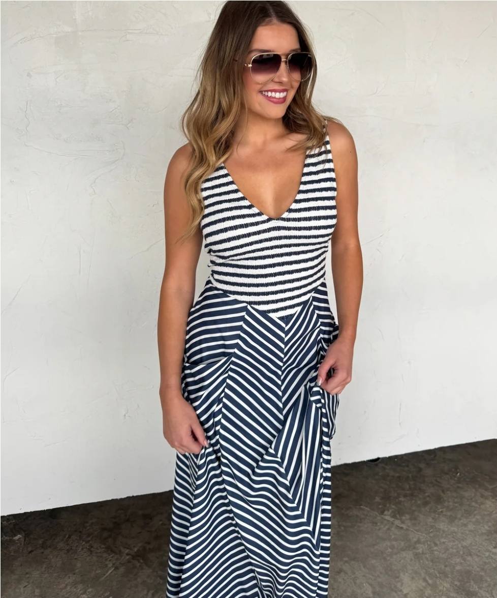 Spring Luciana Stripe Dress PREORDER ETA Early/Mid May