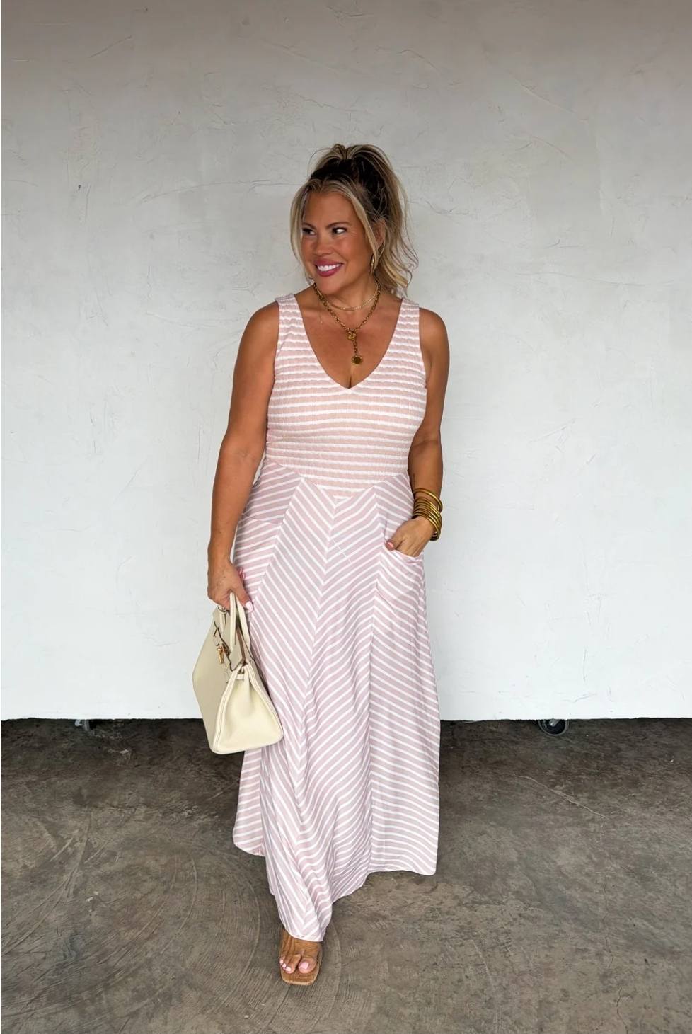 Spring Luciana Stripe Dress PREORDER ETA Early/Mid May