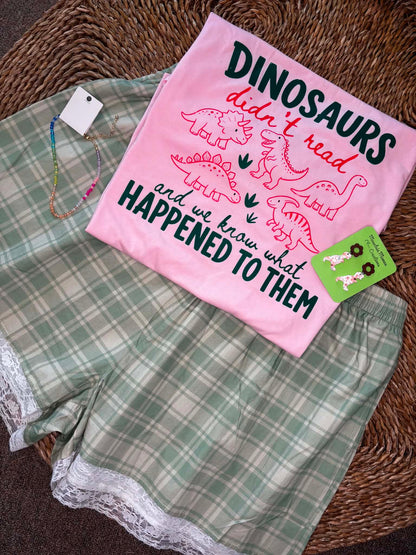 Dinosaurs Didn't Read Tee