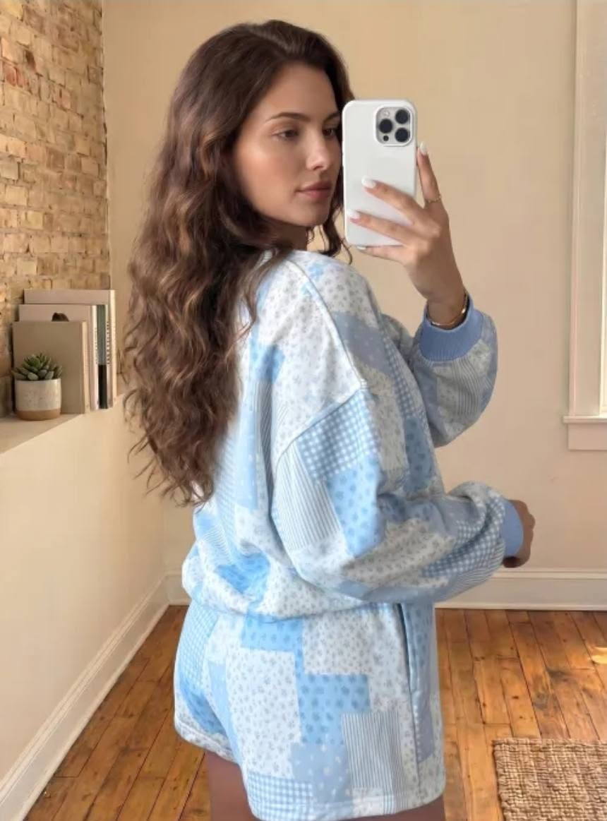 Blue Patchwork Matching Set PREORDER