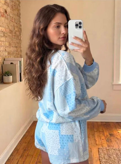 Blue Patchwork Matching Set PREORDER