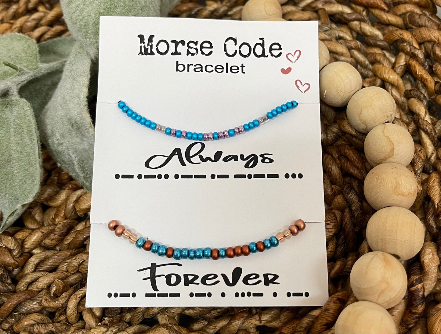 Always & Forever Morse Code Bracelets