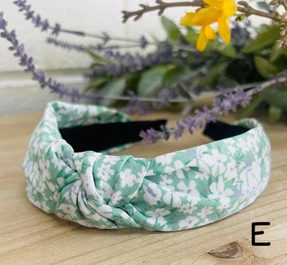 Spring Floral Knotted Headbands