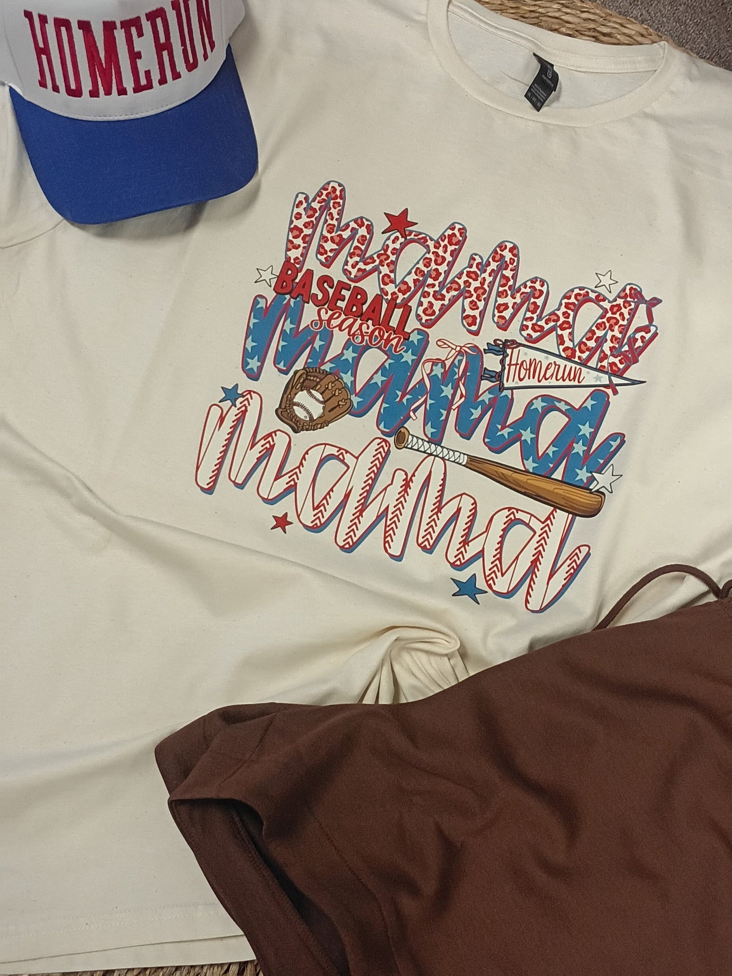 Mama-Baseball Season Tee