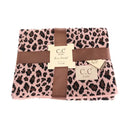 CC.Beanie Leopard Pattern Baby Blanket