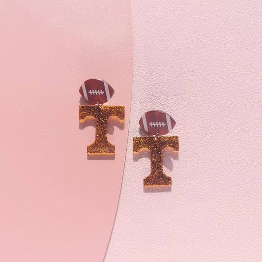 Tennessee University of Tennessee Football Earrings. Gameday