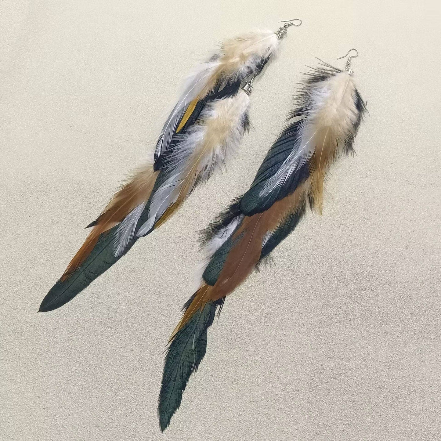 Long Feather Dangle Earrings(PREORDER)