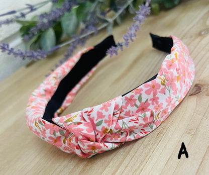 Spring Floral Knotted Headbands