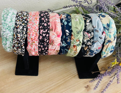 Spring Floral Knotted Headbands