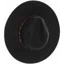 CC.Beanie Leopard Trim Wool Felt Brim Hat