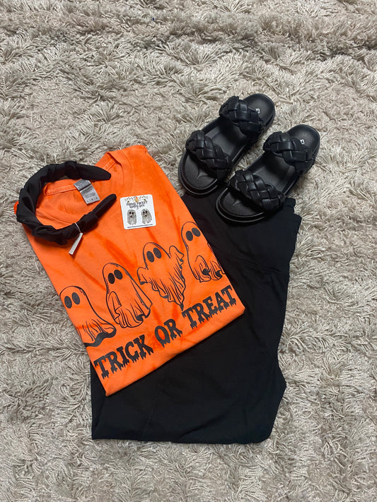 Trick or Treat Orange Tee