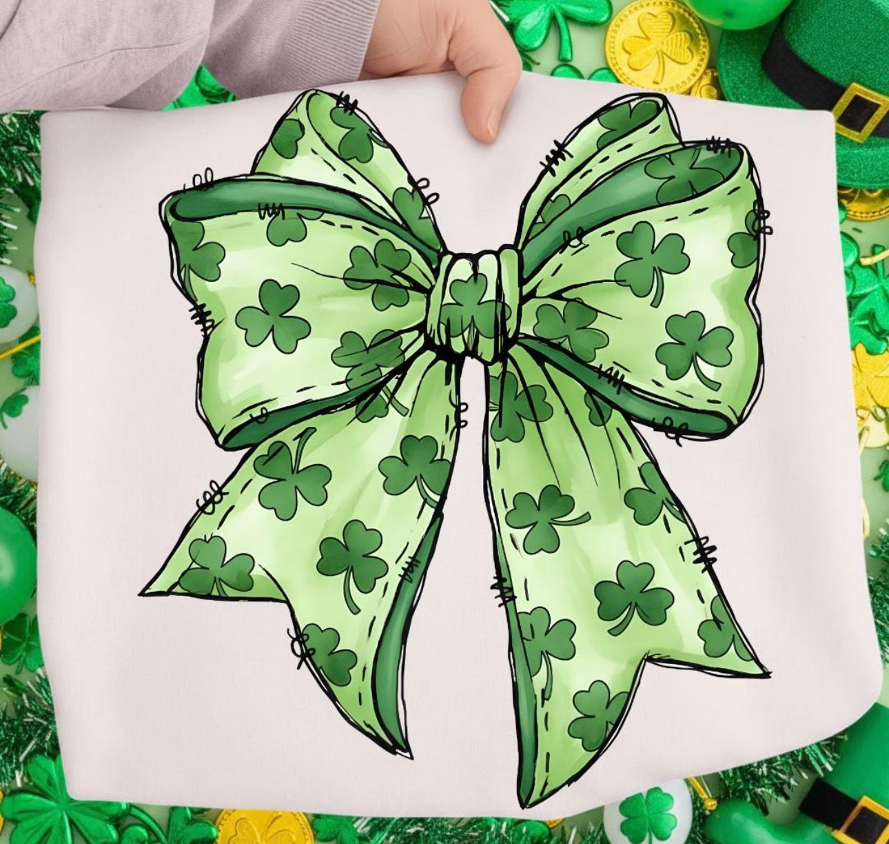 St. Patty's Bow Tee(PREORDER)