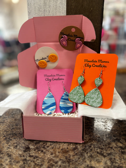 Hand Crafted Clay Monthly Earring Box - May