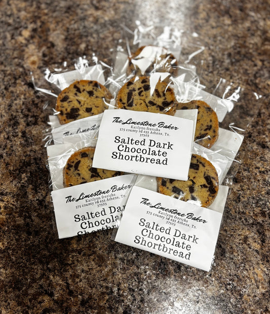 Salted Dark Chocolate Shortbread Cookie