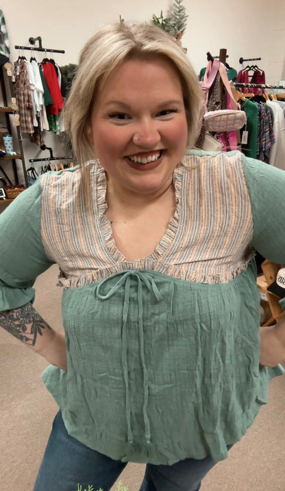 Boho Flutter Sleeve Top