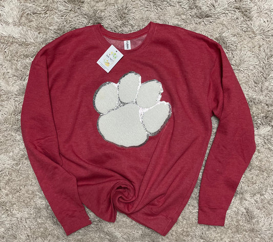 White Paw Patch Sweatshirt