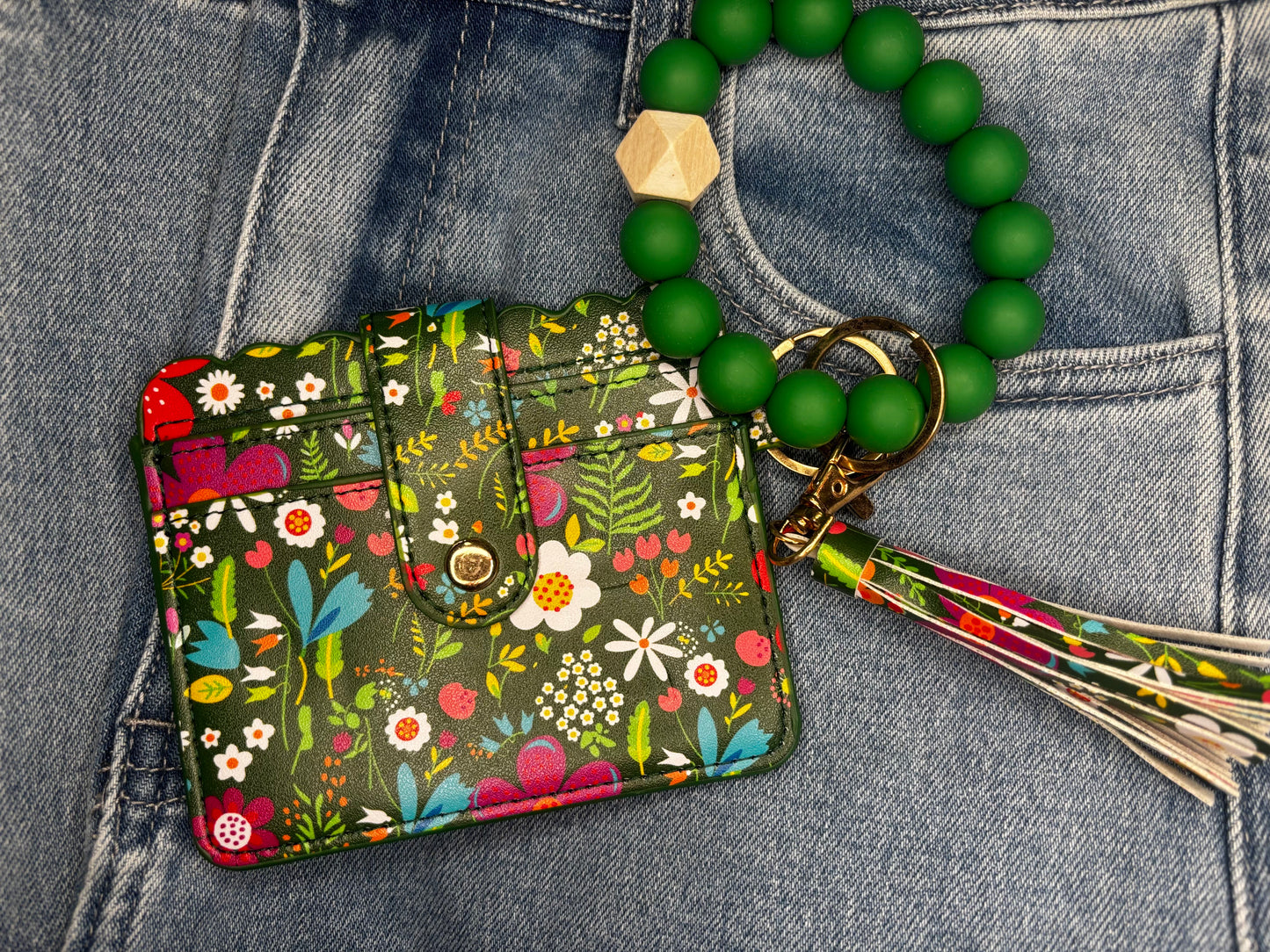 Beaded Id Wallet Bangle
