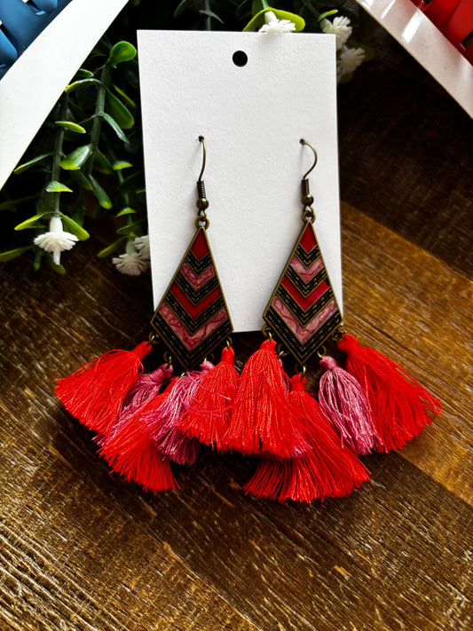 Aztec Tassel Earrings