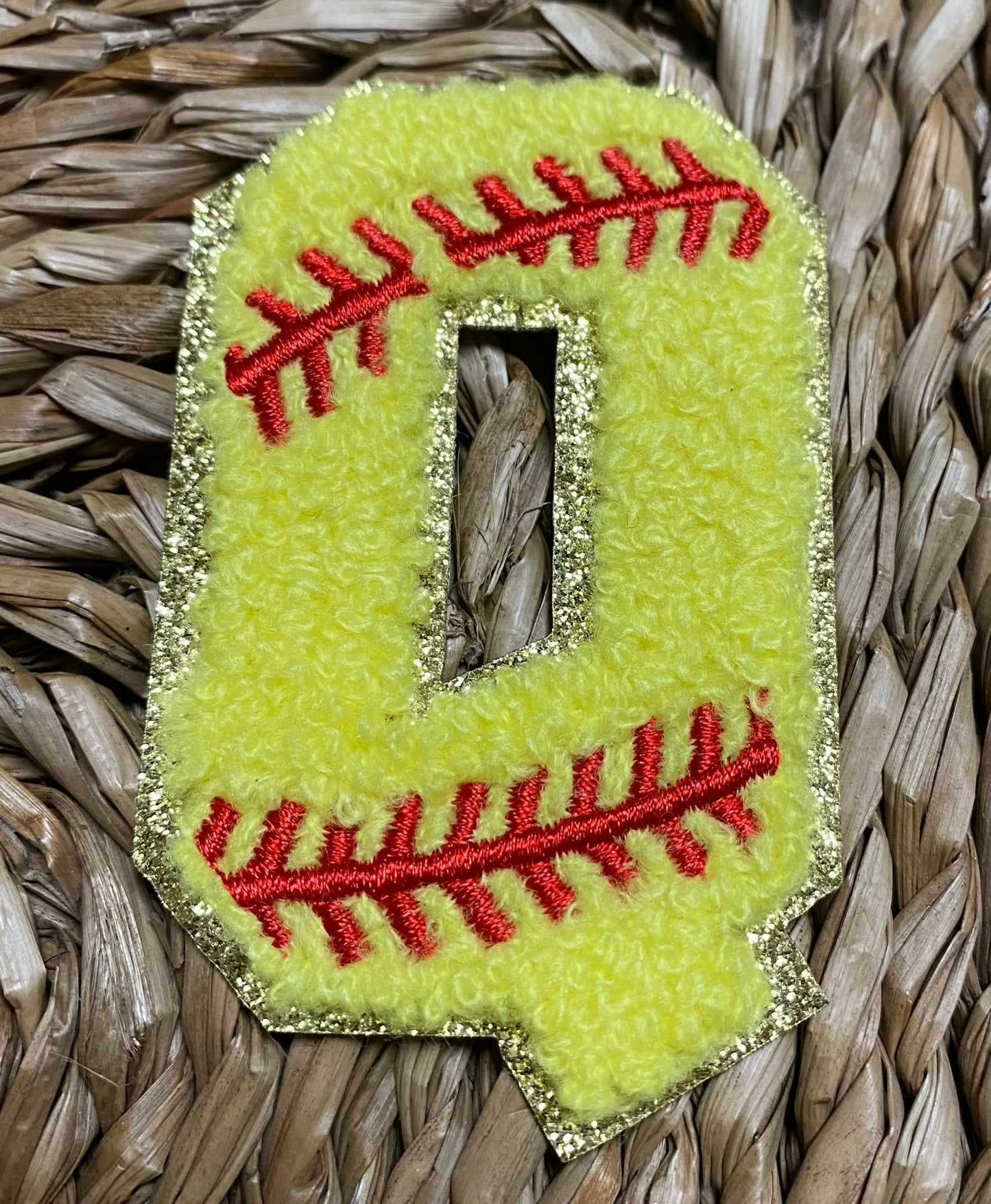 Softball Chenille Patches