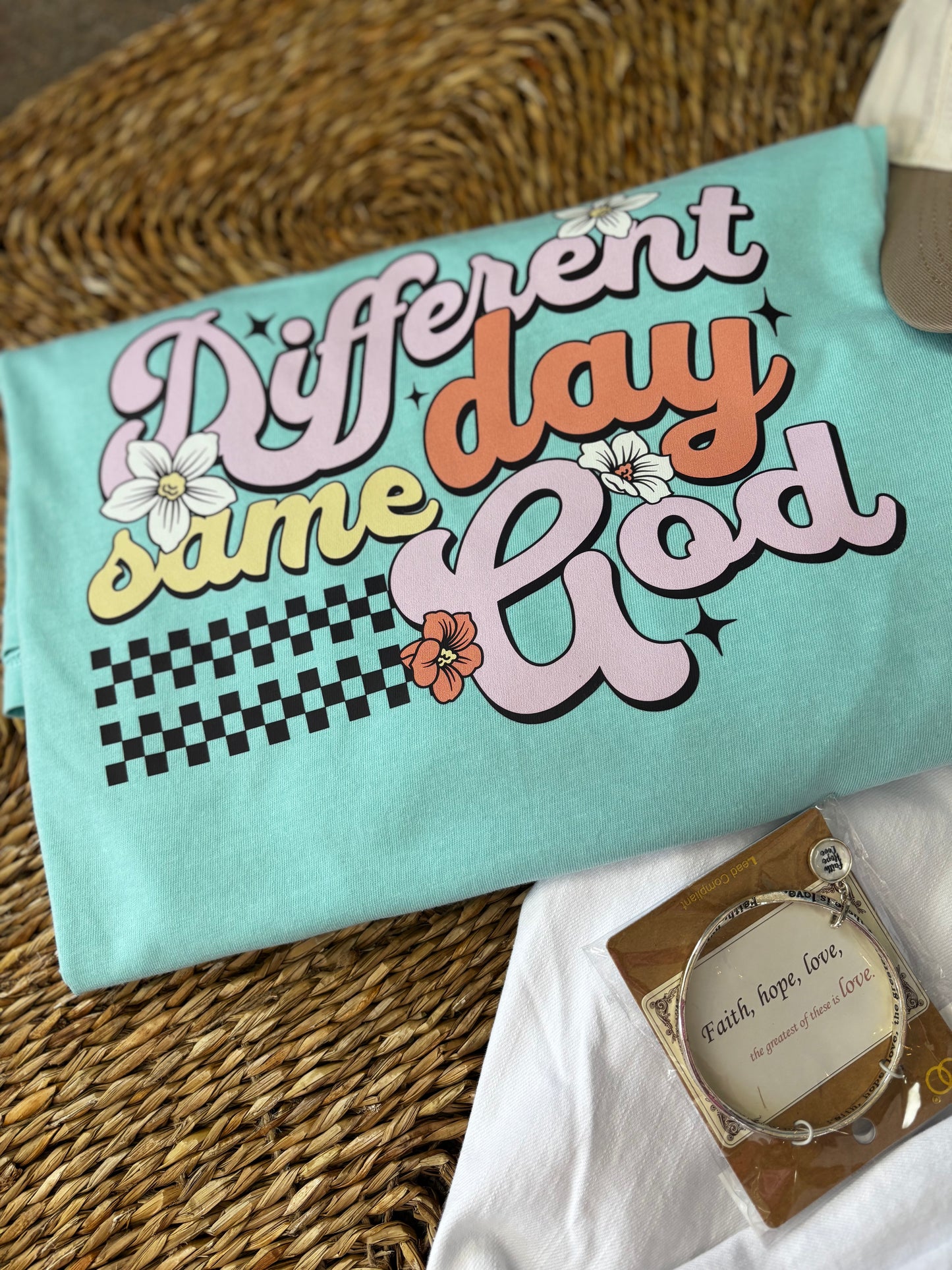 Different Day Same God CC Tee