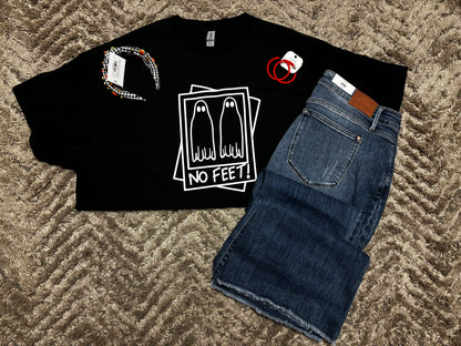 No Feet-Ghost Tee(Glow in the dark)