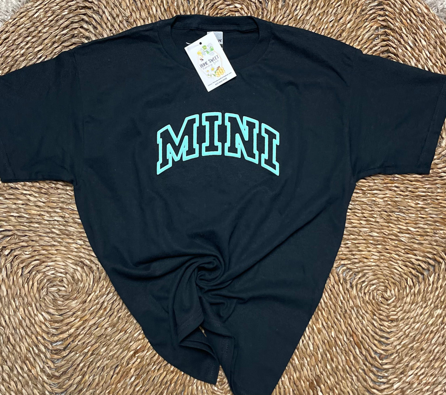 Mini Puff Black Youth Tee