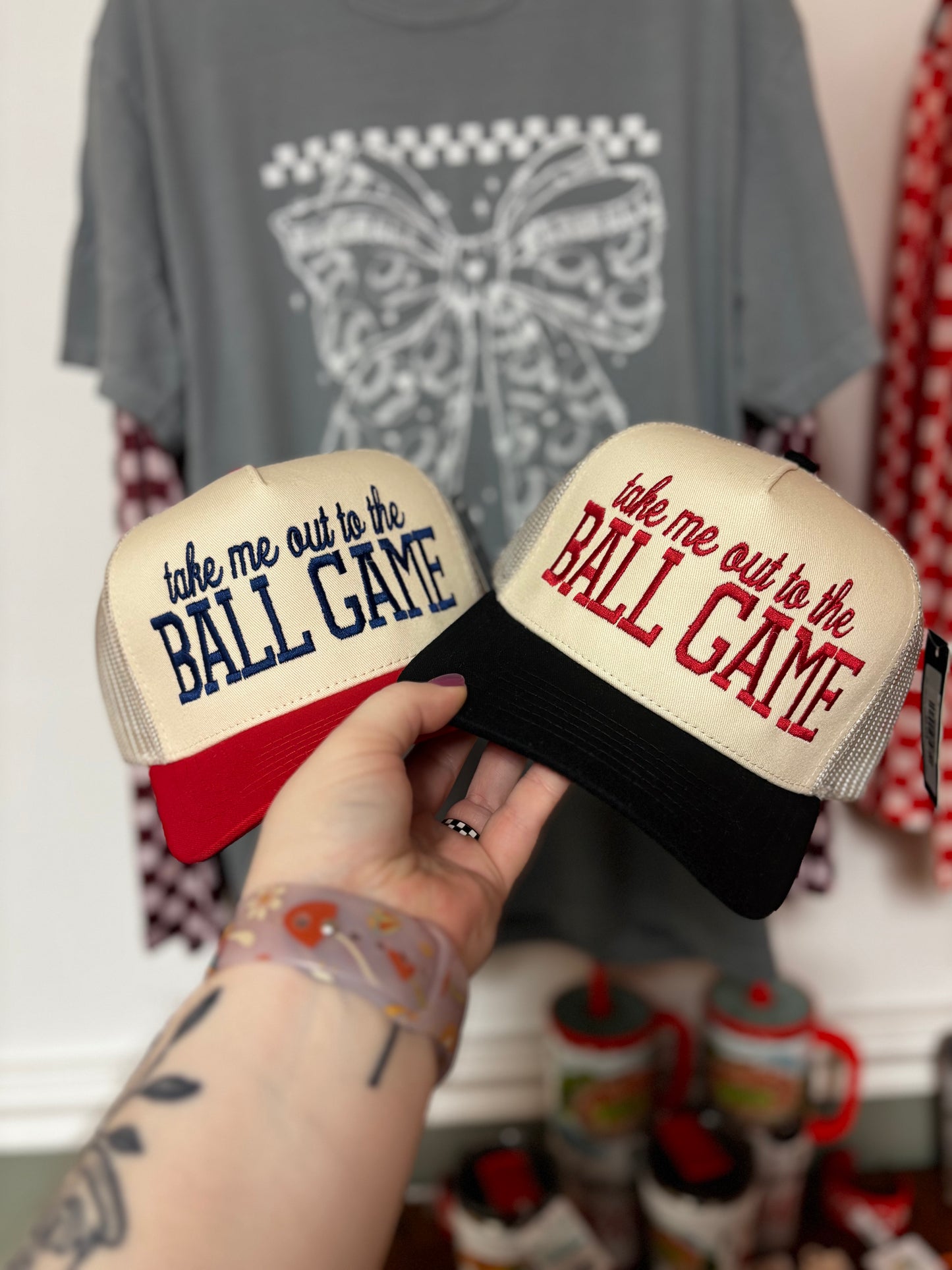 Ball Game CC Embroidered Trucker Hat