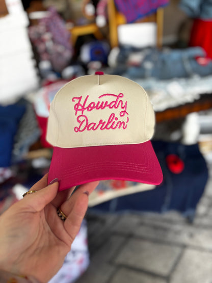 Howdy Darlin' or Howdy Honey Embroidered Hat