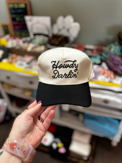 Howdy Darlin' or Howdy Honey Embroidered Hat